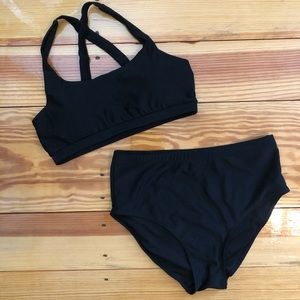 black high waist bikini